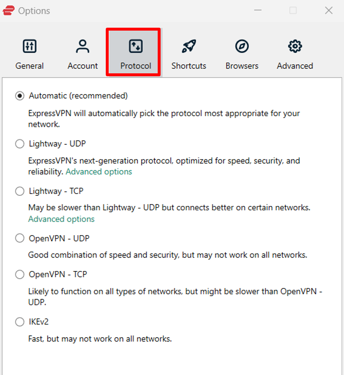 expressvpn-change-protocol