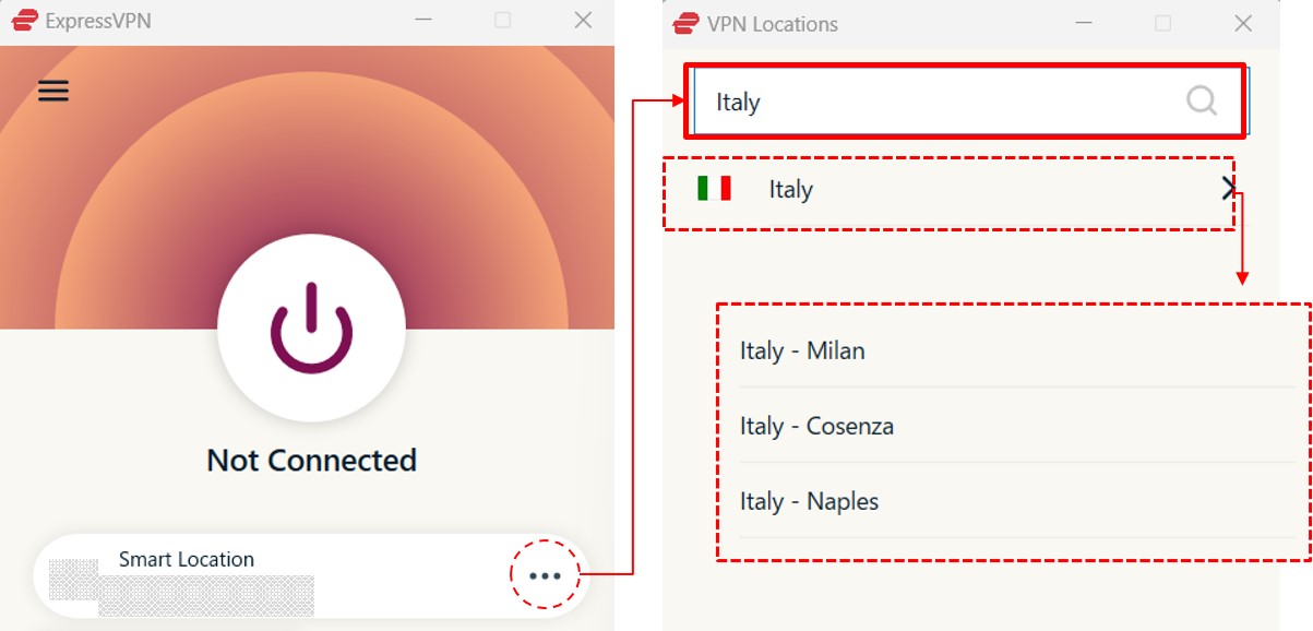 expressvpn-via-italy