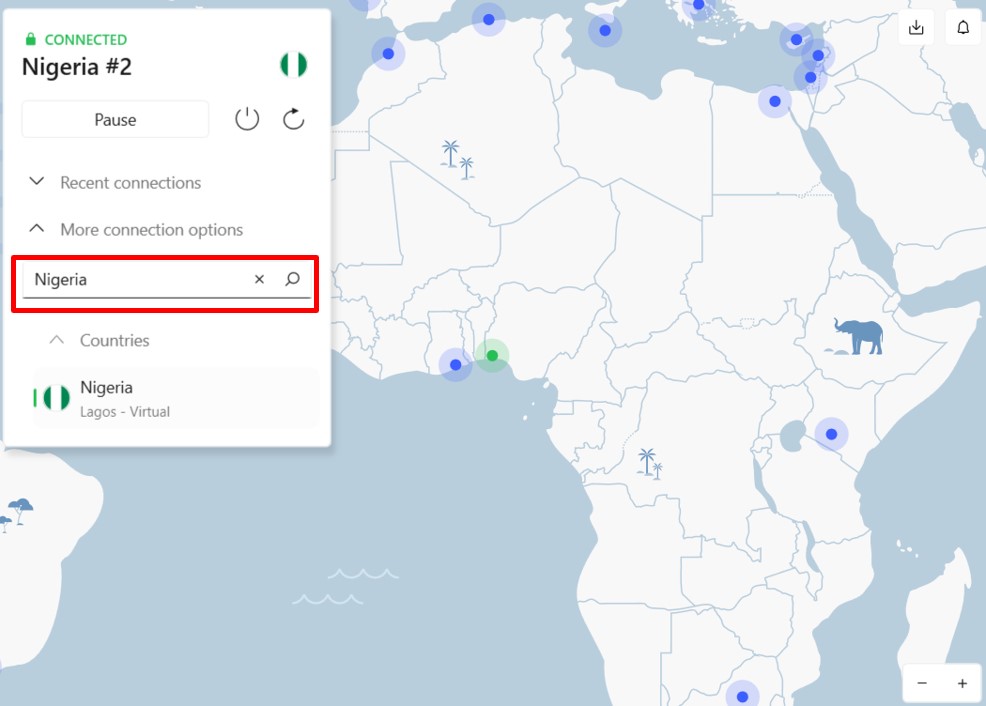 nordvpn-via-nigeria