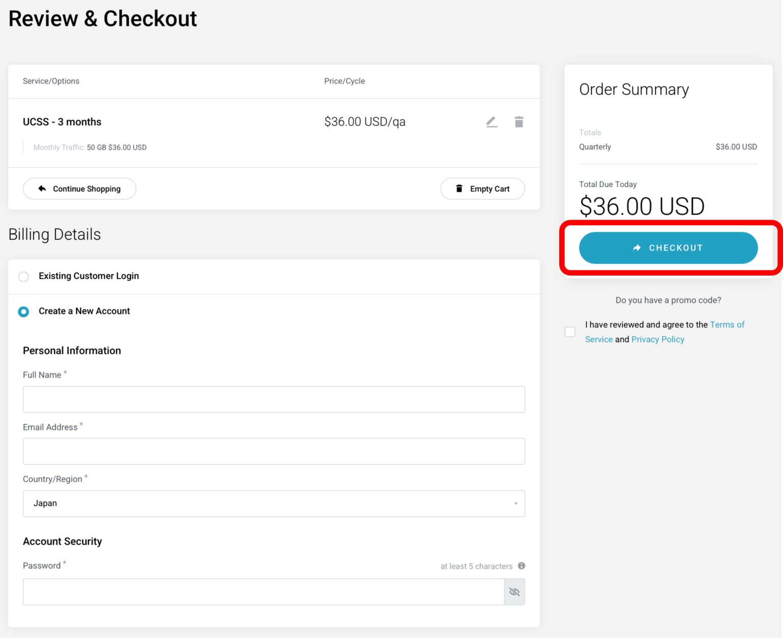 How to make an account of UCSS