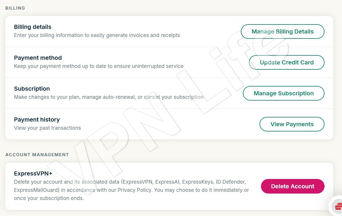 ExpressVPN refund step: 